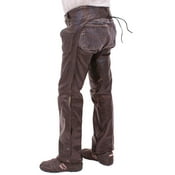 Xelement 7554 Mens Black Advanced Dual Comfort Leather Chaps
